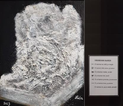 Vremenski kamen (Mešana tehnika - 2023) Nuša Čučnik)